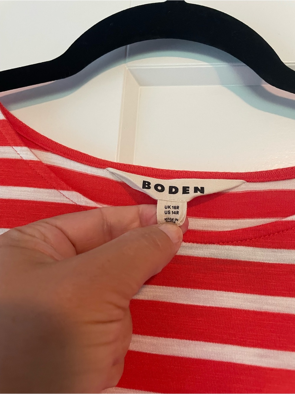 Boden Orange and White Striped Maxi Dress - Picture 2 of 4